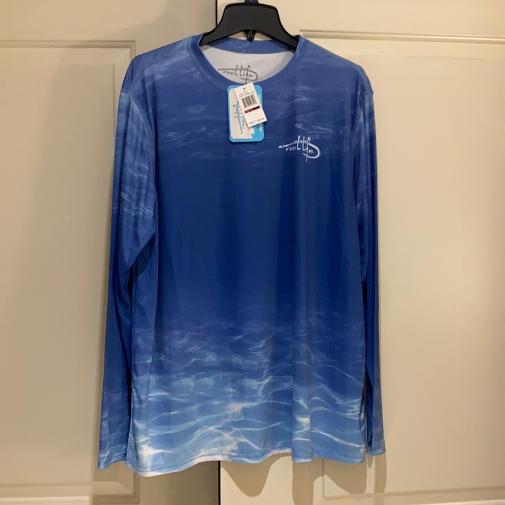 Reel Life Fishing Long Sleeve SPF shirt - New With Tags - Size XL